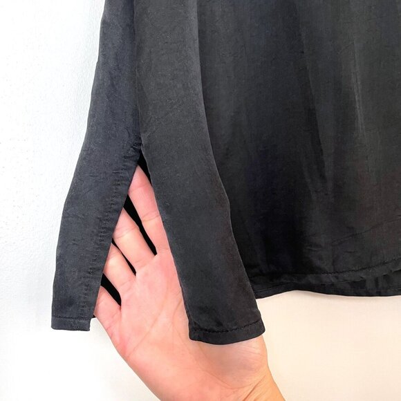 Tara Sartoria Black Silk Tank Top Shell Sz XL X-Large - Picture 8 of 10